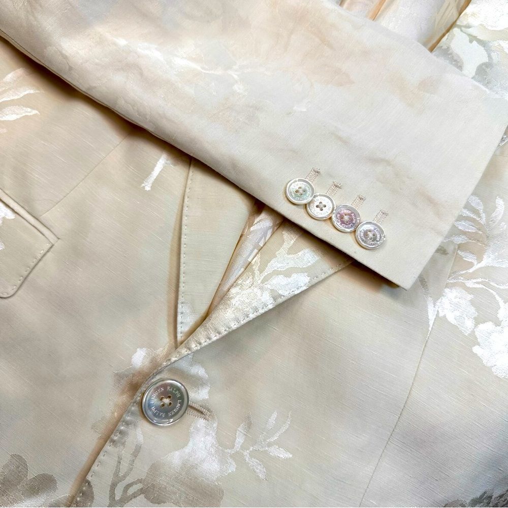 Ralph Lauren Resort ‘24 Collection Parker Floral Jacquard Single-Breasted Jacket - Picture 7 of 17